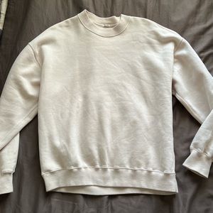 Abercrombie Oversized Sweatshirt Cream